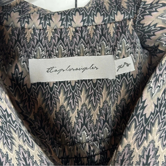 T-Bags LA Chevron Tunic Dress Gray White XS Boho Casual - Picture 4 of 14